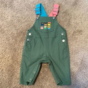 Christian Robinson x Target Olive Green Overalls Sz 0-3 M
